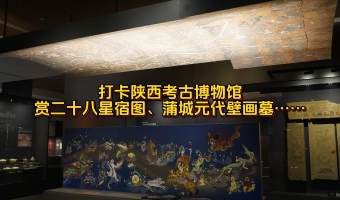 兩岸媒體打卡陜西考古博物館 賞二十八星宿圖、蒲城元代壁畫墓…