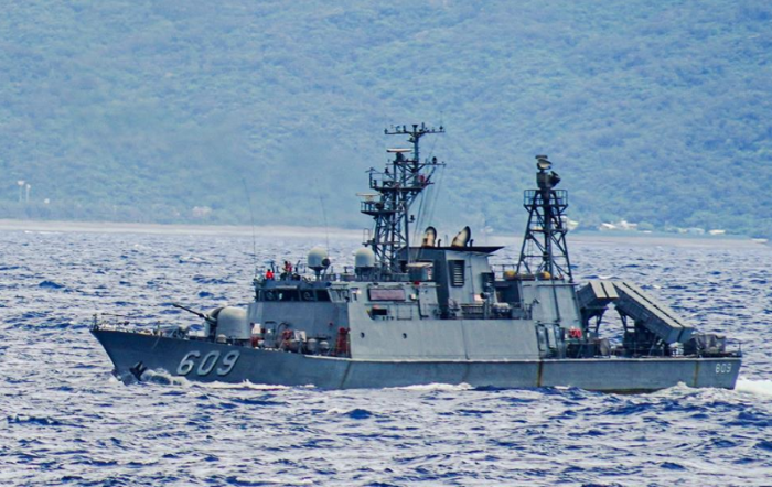 臺(tái)灣海軍“錦江級(jí)”巡邏艦PGG-609高江軍艦